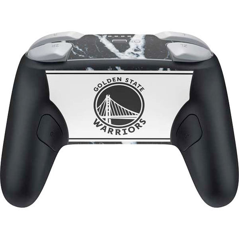 NBA Golden State Warriors Marble Nintendo Switch 2 (2025) Pro Controller Skin