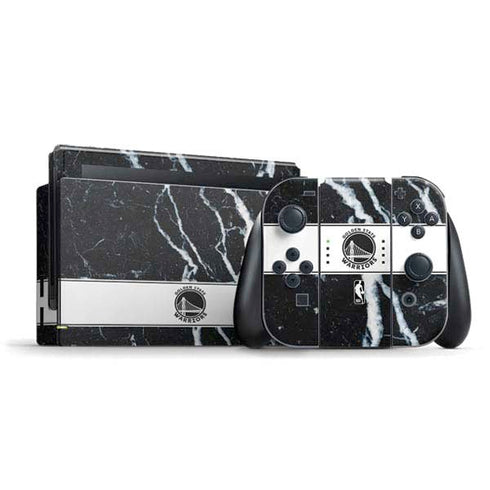 NBA Golden State Warriors Marble Nintendo Switch Bundle Skin