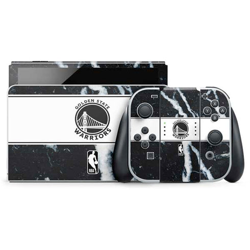 NBA Golden State Warriors Marble Nintendo Switch OLED (2021) Skin
