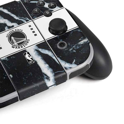 NBA Golden State Warriors Marble Nintendo Switch OLED (2021) Skin