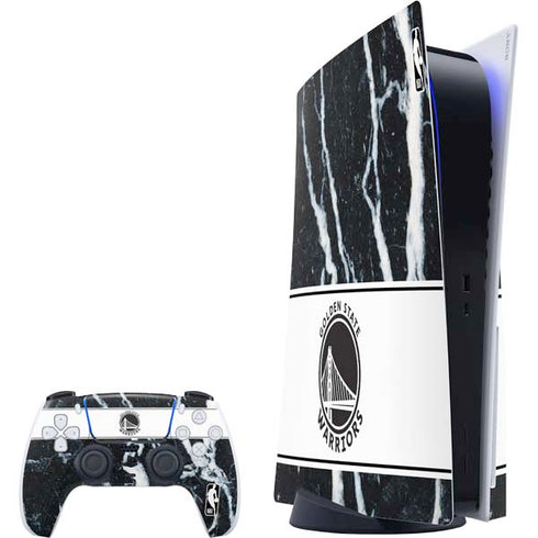 NBA Golden State Warriors Marble PS5 Bundle Skin