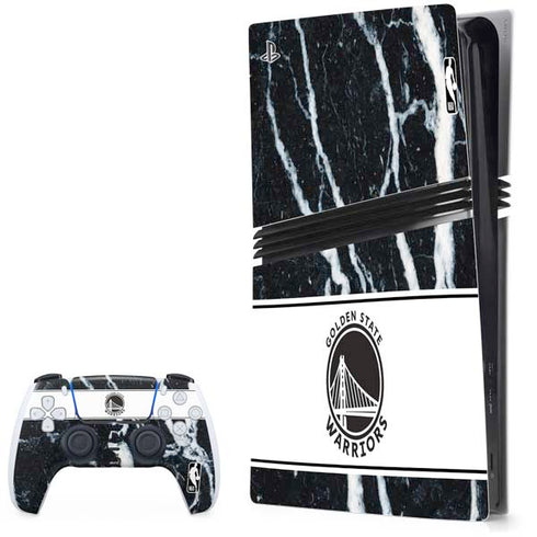 NBA Golden State Warriors Marble PlayStation PS5 Skins