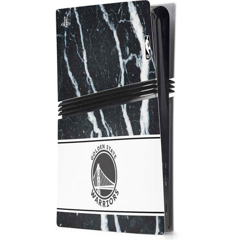 NBA Golden State Warriors Marble PS5 Pro Console Skin