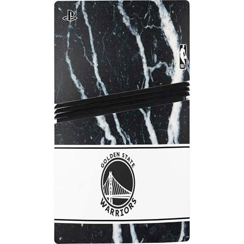 NBA Golden State Warriors Marble PS5 Pro Disk Console Skin
