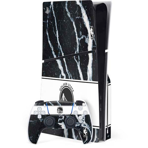 NBA Golden State Warriors Marble PlayStation PS5 Skins