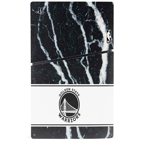 NBA Golden State Warriors Marble PS5 Slim Digital Edition Bundle Skin