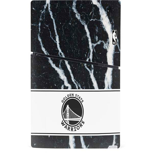 NBA Golden State Warriors Marble PS5 Slim Digital Edition Bundle Skin