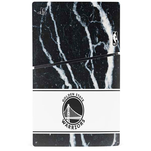 NBA Golden State Warriors Marble PS5 Slim Digital Edition Console Skin