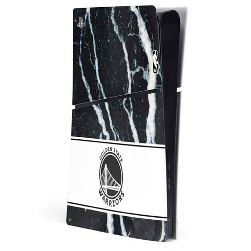 NBA Golden State Warriors Marble PS5 Slim Digital Edition Console Skin