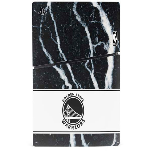 NBA Golden State Warriors Marble PS5 Slim Digital Edition Console Skin