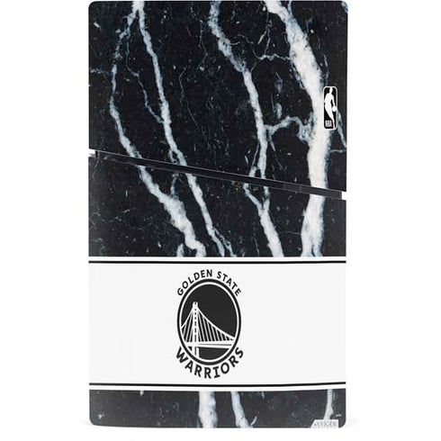 NBA Golden State Warriors Marble PS5 Slim Digital Edition Console Skin