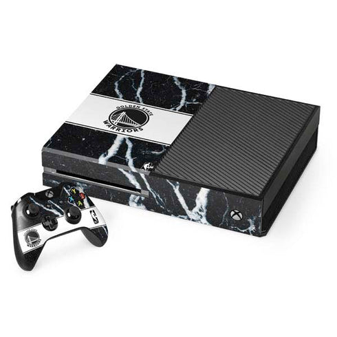 NBA Golden State Warriors Marble Xbox One Console and Controller Bundle Skin