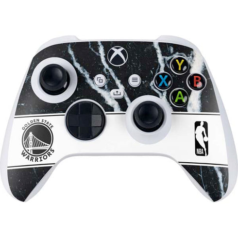 NBA Golden State Warriors Marble Xbox Series S Controller Skin
