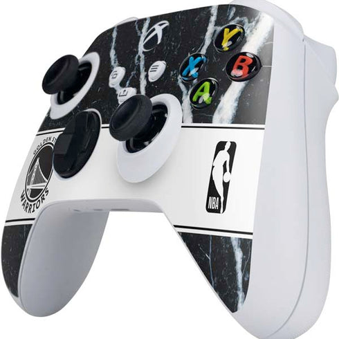 NBA Golden State Warriors Marble Xbox Series S Controller Skin