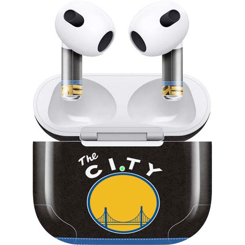 NBA Golden State Warriors Retro Palms Apple AirPods (3rd Gen 2021) Skin