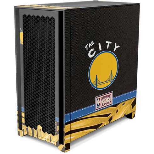 NBA Golden State Warriors Retro Palms Corsair 4000D Tempered Glass Mid-Tower ATX Case Skin