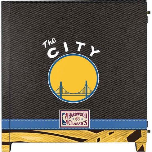 NBA Golden State Warriors Retro Palms Corsair 4000D Tempered Glass Mid-Tower ATX Case Skin