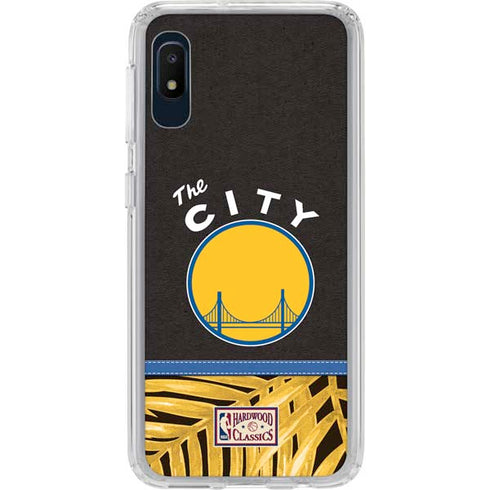 NBA Golden State Warriors Retro Palms Galaxy A10e Clear Case