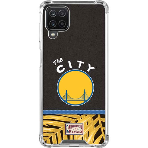 NBA Golden State Warriors Retro Palms Galaxy A12 Clear Case