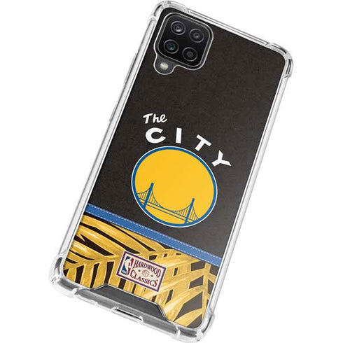NBA Golden State Warriors Retro Palms Galaxy A12 Clear Case