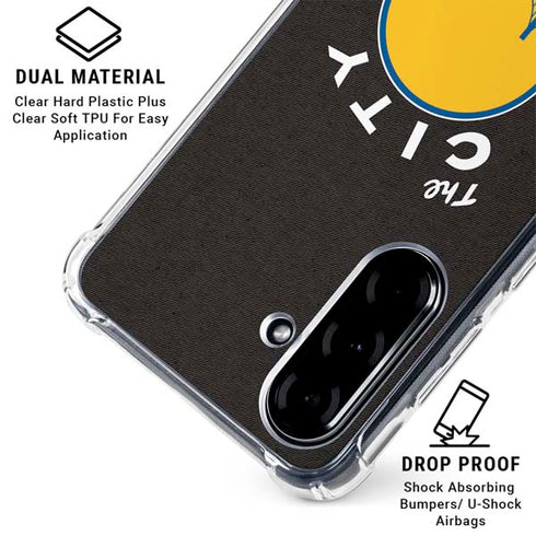NBA Golden State Warriors Retro Palms Galaxy A36 5G Clear Case