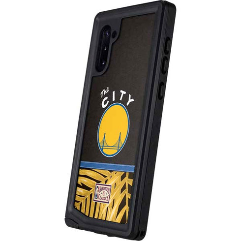 NBA Golden State Warriors Retro Palms Galaxy Note 10 Waterproof Case