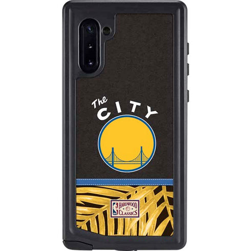 NBA Golden State Warriors Retro Palms Galaxy Note 10 Waterproof Case