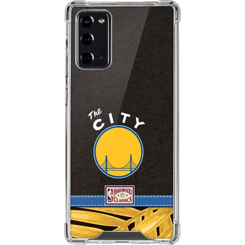 NBA Golden State Warriors Retro Palms Galaxy Note20 5G Clear Case