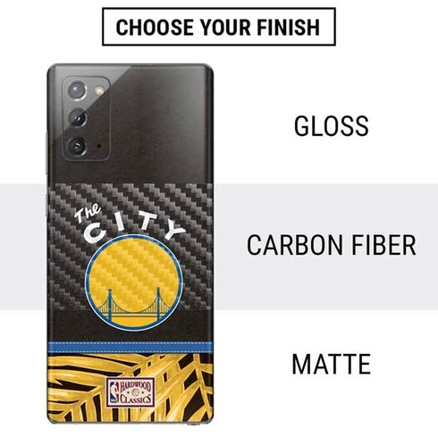 NBA Golden State Warriors Retro Palms Galaxy Note20 5G Skin
