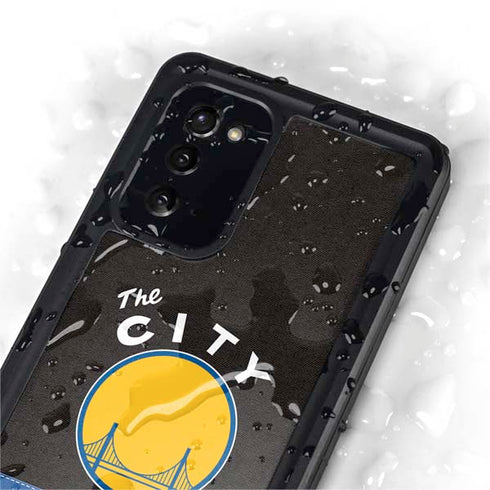 NBA Golden State Warriors Retro Palms Galaxy Note20 5G Waterproof Case