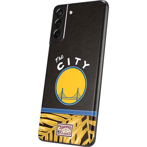 NBA Golden State Warriors Retro Palms Galaxy S21 Plus 5G Skin