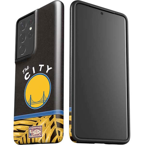 NBA Golden State Warriors Retro Palms Galaxy S21 Ultra 5G Pro Case