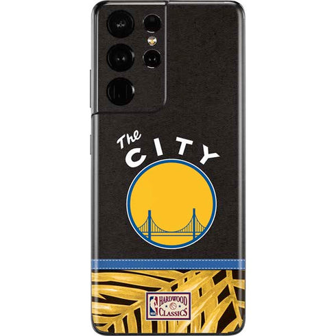 NBA Golden State Warriors Retro Palms Galaxy S21 Ultra 5G Skin