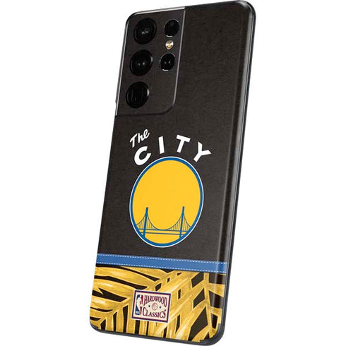 NBA Golden State Warriors Retro Palms Galaxy S21 Ultra 5G Skin