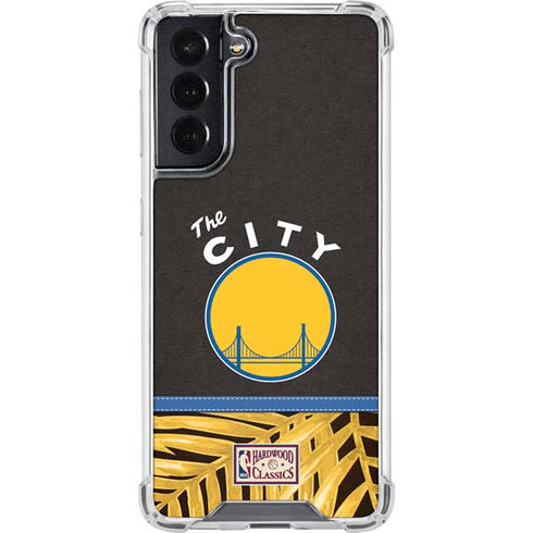 NBA Golden State Warriors Retro Palms Galaxy S22 Clear Case