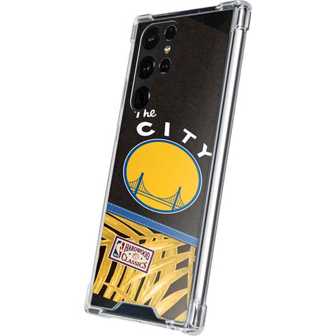 NBA Golden State Warriors Retro Palms Galaxy S22 Ultra Clear Case