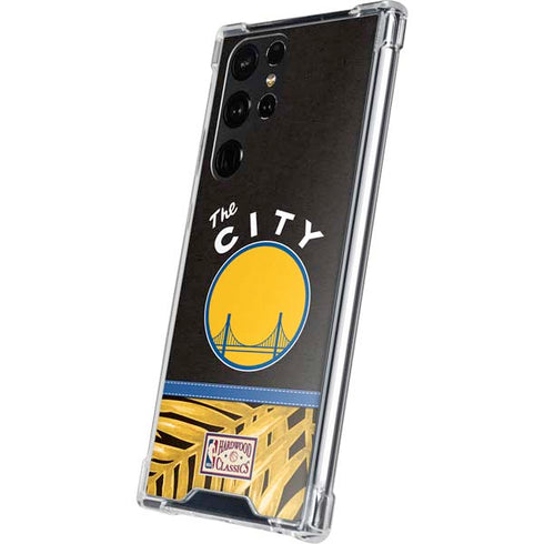 NBA Golden State Warriors Retro Palms Galaxy S23 Ultra Clear Case