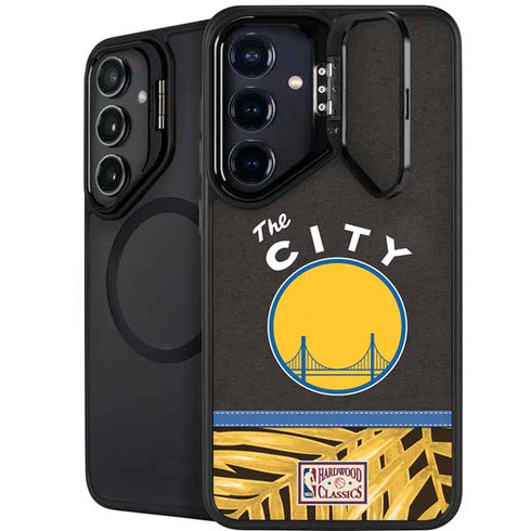 NBA Golden State Warriors Retro Palms Galaxy S24 Plus Kickstand Case