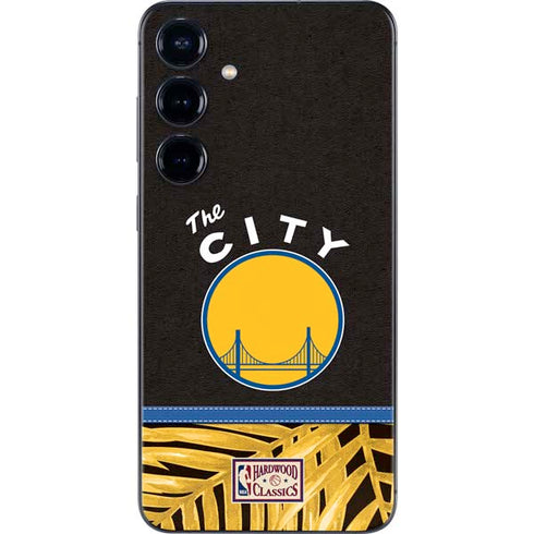 NBA Golden State Warriors Retro Palms Galaxy S25 Skin