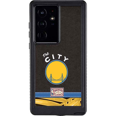 NBA Golden State Warriors Retro Palms Galaxy S24 Ultra Waterproof Case