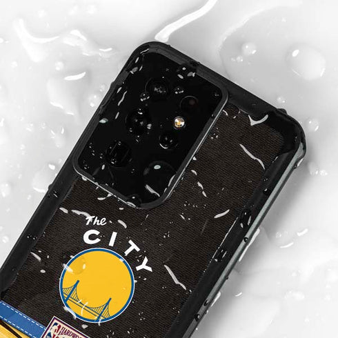 NBA Golden State Warriors Retro Palms Galaxy S24 Ultra Waterproof Case