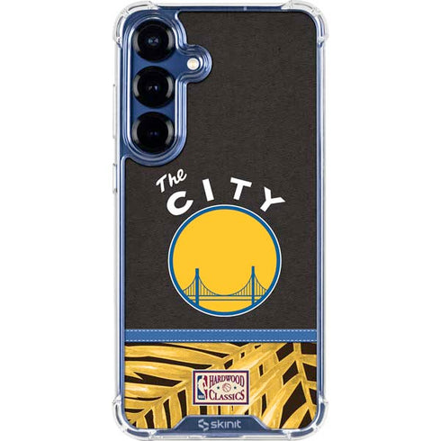 NBA Golden State Warriors Retro Palms Galaxy S25 Clear Case