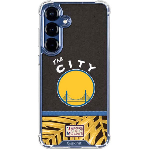 NBA Golden State Warriors Retro Palms Galaxy S25 Plus Clear Case