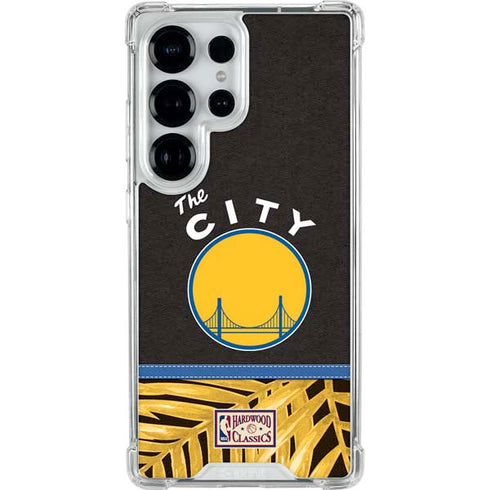 NBA Golden State Warriors Retro Palms Galaxy S25 Ultra Clear Case