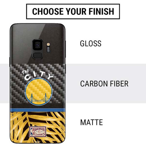 NBA Golden State Warriors Retro Palms Galaxy S9 Skin