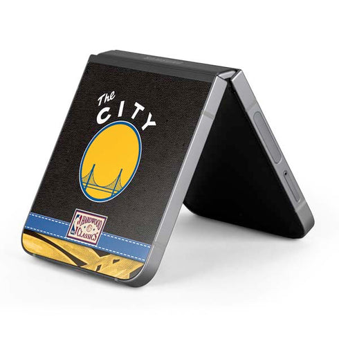 NBA Golden State Warriors Retro Palms Galaxy Z Flip6 Skin