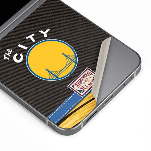 NBA Golden State Warriors Retro Palms Galaxy Z Flip6 Skin
