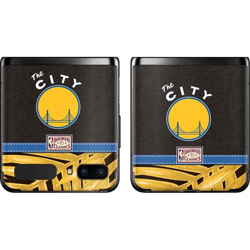 NBA Golden State Warriors Retro Palms Galaxy Z Flip Skin