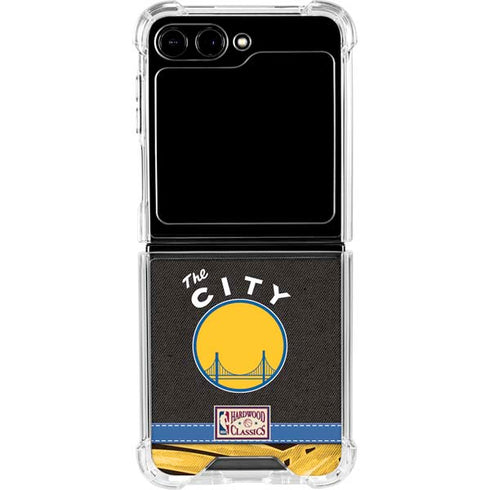 NBA Golden State Warriors Retro Palms Galaxy Z Flip6 Clear Case