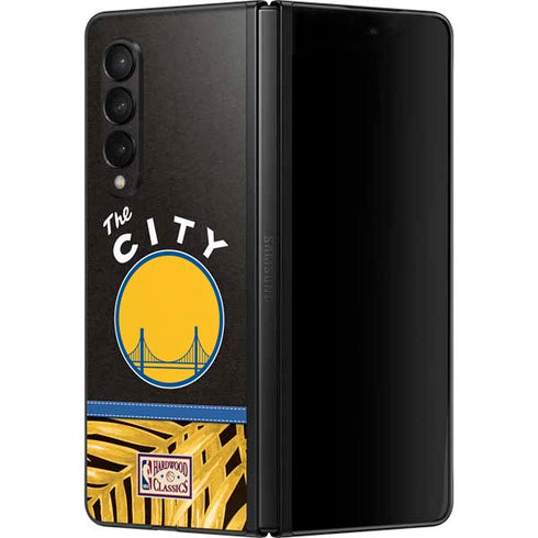 NBA Golden State Warriors Retro Palms Galaxy Z Fold3 5G Skin